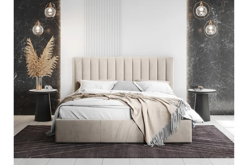 Laargard / Cosmo Sängram 120x200 cm - Beige - Möbler - Sovrum - Sängram & sängstomme