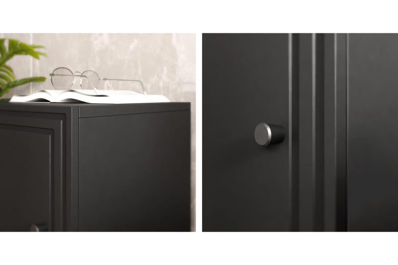 Laholm Sängbord 45 cm - Svart - Möbler - Sovrum - Sängbord