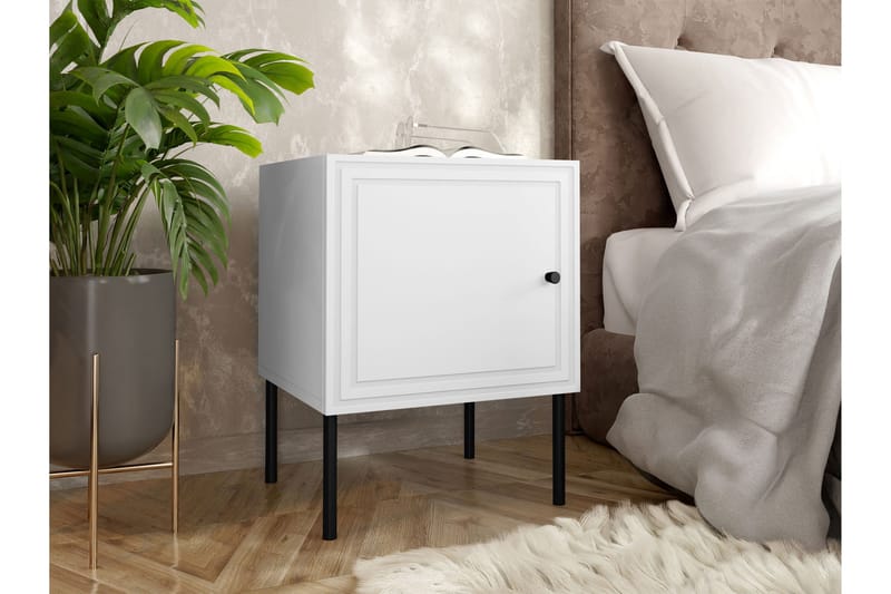 Laholm Sängbord 45 cm - Vit - Möbler - Sovrum - Sängbord