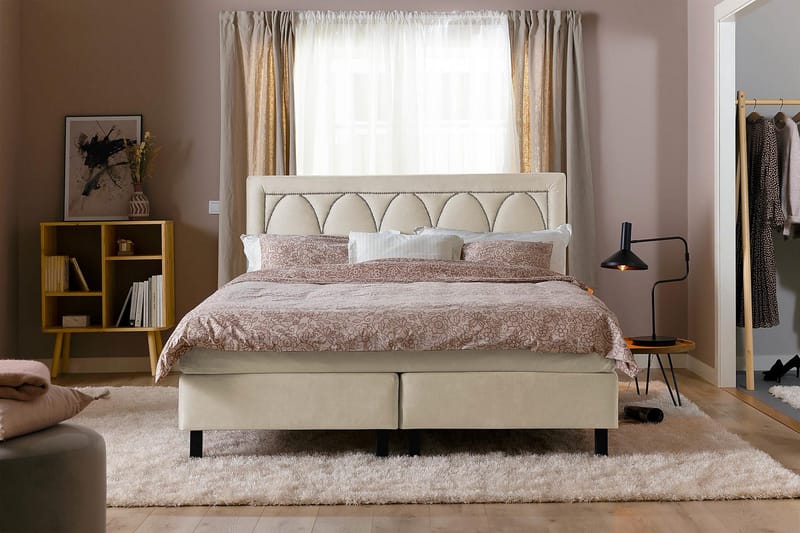 Leva Sänggavel 120cm - Beige/Sammet - Möbler - Sovrum - Sänggavlar
