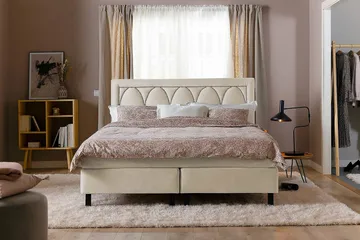 Leva Sänggavel 140cm - Beige/Sammet - Möbler - Sovrum - Sänggavlar