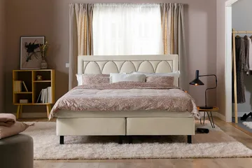 Leva Sänggavel 160cm - Beige/Sammet - Möbler - Sovrum - Sänggavlar
