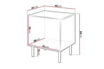 Lionel Sängbord 45 cm - Kashmir - Möbler - Sovrum - Sängbord