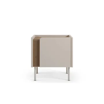 Lomar Nattduksbord 45,5x47,8x35 cm - Naturlig ek, sandsten - Möbler - Sovrum - Sängbord