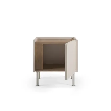 Lomar Nattduksbord 45,5x47,8x35 cm - Naturlig ek, sandsten - Möbler - Sovrum - Sängbord
