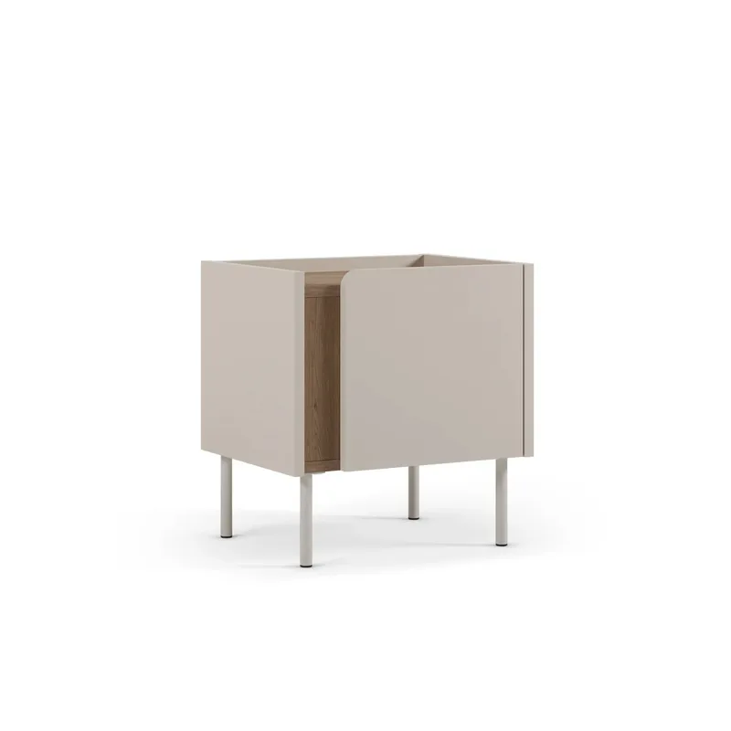 Lomar Nattduksbord 45,5x47,8x35 cm - Naturlig ek, sandsten - Möbler - Sovrum - Sängbord