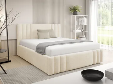 Lomren Sängram med förvaring 180x200 cm - beige - Möbler - Sovrum - Sängram & sängstomme