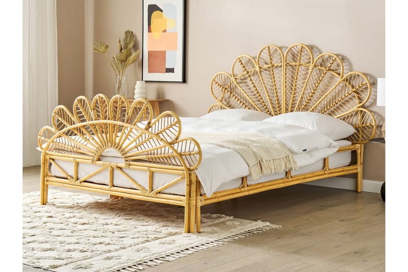 Lorentine Sängram 160x200 cm - Ljust trä - Möbler - Sovrum - Sängram & sängstomme