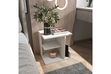 Lorik Sängbord 45 cm - Vit - Möbler - Sovrum - Sängbord