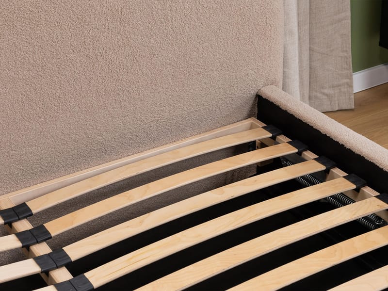 Lunna Sängram med förvaring 160x200 cm - beige - Möbler - Sovrum - Sängram & sängstomme