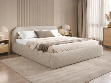 Lunna Sängram med förvaring 180x200 cm - beige - Möbler - Sovrum - Sängram & sängstomme