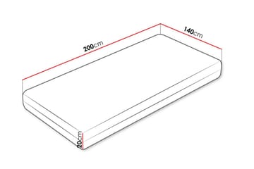 Afvan Resårmadrass 140x200 cm - Vit - Möbler - Sovrum - Madrasser - Resårmadrass & resårbotten