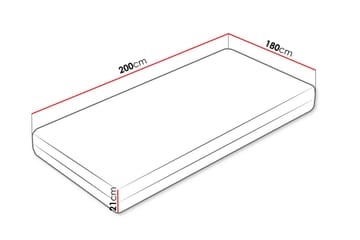 Afvan Skummadrass 180x200 cm - Vit - Möbler - Sovrum - Madrasser - Skummadrasser