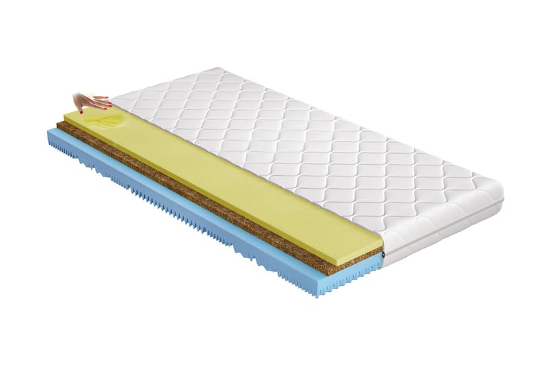ARNAO Madrass 200x200 cm Vit - Vit - Möbler - Sovrum - Madrasser - Bäddmadrasser