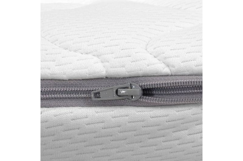 Bäddmadrass 100x200 cm viskoelastiskt minnesskum 6 cm - Vit - Möbler - Sovrum - Madrasser - Bäddmadrasser
