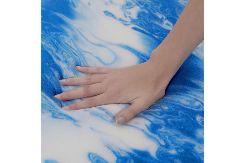 Bäddmadrass 120x200 cm gelskum 7 cm - Vit - Möbler - Sovrum - Madrasser - Bäddmadrasser