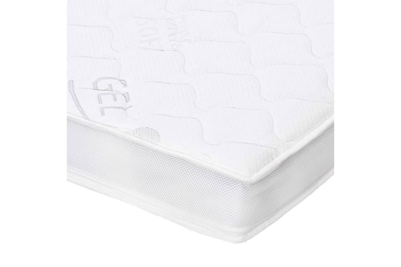 Bäddmadrass 120x200 cm gelskum 7 cm - Vit - Möbler - Sovrum - Madrasser - Bäddmadrasser