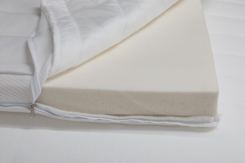 BÄDDMADRASS 210x210 8 cm Högelastiskt skum 45 kg/m³ - Vit - Möbler - Sovrum - Madrasser - Bäddmadrasser