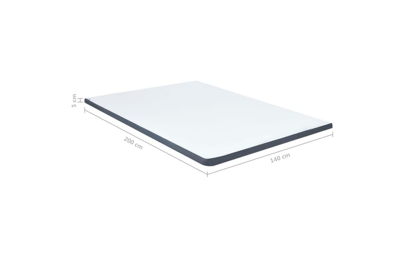 Bäddmadrass för resårsäng 200x140x5 cm - Grå - Möbler - Sovrum - Madrasser - Bäddmadrasser