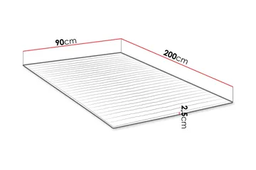 Bäddmadrass MANDULA 90x200 - Möbler - Sovrum - Madrasser - Bäddmadrasser