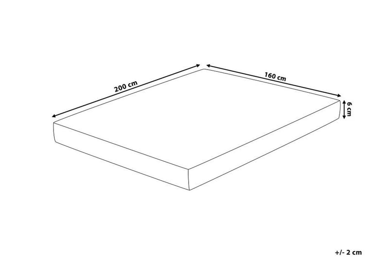 Comfy Bäddmadrass 160200 cm Vit  Vit - Vit - Möbler - Sovrum - Madrasser - Bäddmadrasser