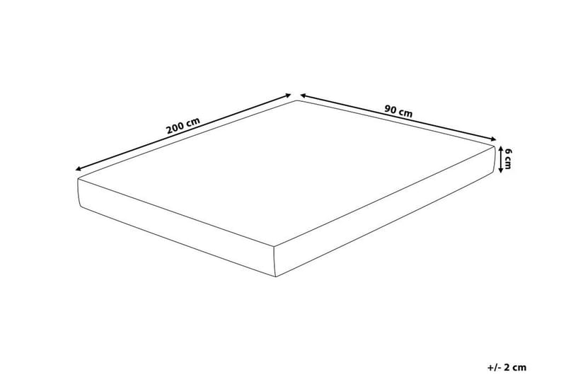 COMFY Bäddmadrass 90|200 cm - Vit - Bäddmadrasser