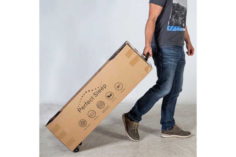 Fjädermadrass HARMONY UNO POCKET 90x200xH20cm - Vit/Grå - Möbler - Sovrum - Madrasser - Bäddmadrasser