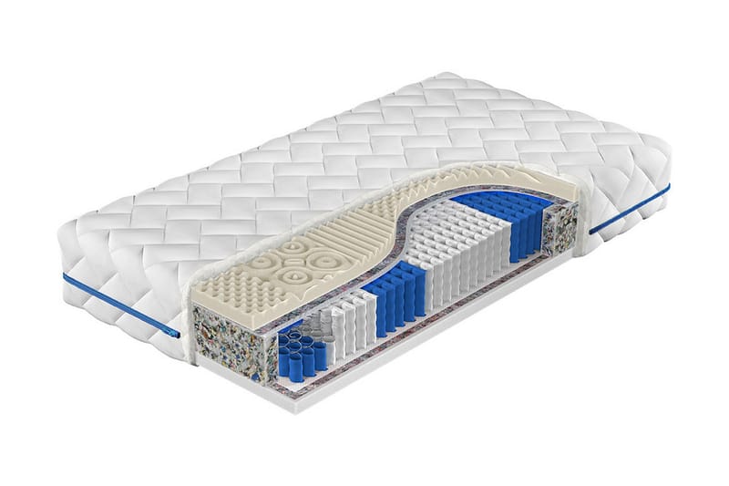 MILAGRES Madrass 180x200 cm Vit - Vit - Möbler - Sovrum - Madrasser - Bäddmadrasser