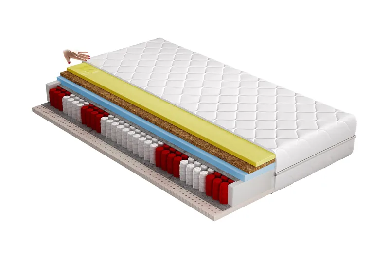 Palleros Madrass 160x200 cm, Vit