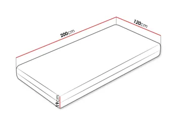 Billok Resårmadrass 120x200 cm - Vit - Möbler - Sovrum - Madrasser - Resårmadrass & resårbotten