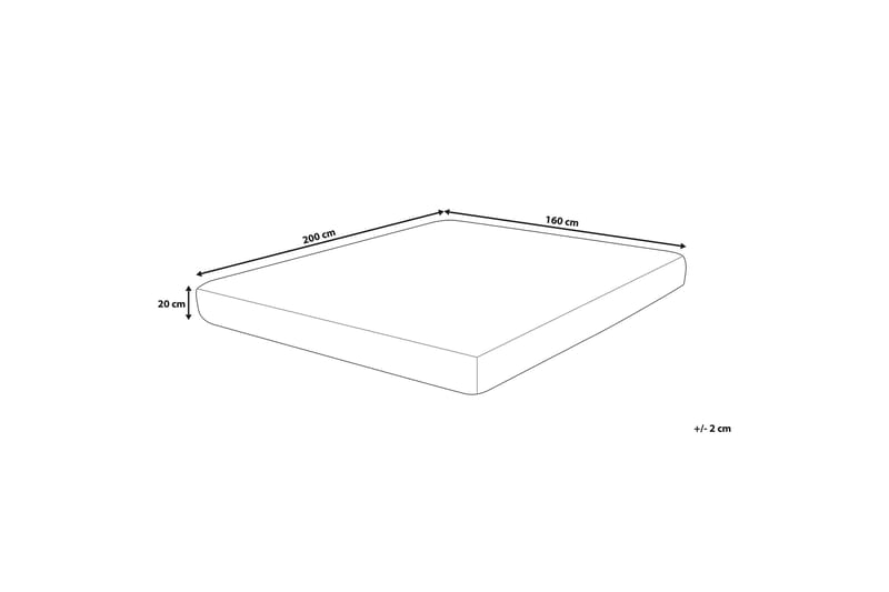 Crickmore Skummadrass 160x200cm - Vit - Möbler - Sovrum - Madrasser - Skummadrasser