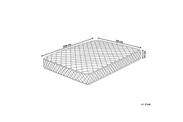Duo Resårmadrass 90x200 cm Vit - Vit - Möbler - Sovrum - Madrasser - Resårmadrass & resårbotten
