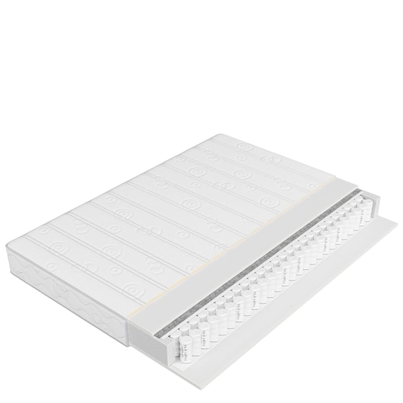 Edras Resårmadrass 160x200 cm, Vit