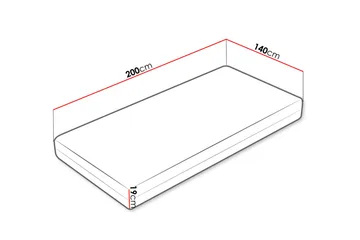 Ellinika Madrass 140x200 cm - Vit - Möbler - Sovrum - Madrasser - Bäddmadrasser