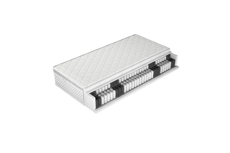 Freda Resårmadrass 120x200 cm, Vit