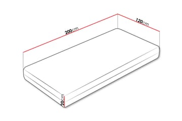 Freeborn Resårmadrass 120x200 cm - Vit - Möbler - Sovrum - Madrasser - Resårmadrass & resårbotten