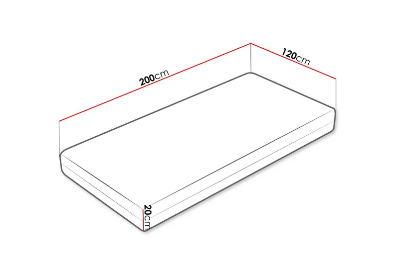 Freeland Pocketmadrass VinterSommar 120x200 cm - Vit - Möbler - Sovrum - Madrasser - Bäddmadrasser