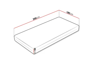 Freeland Pocketmadrass VinterSommar 180x200 cm - Vit - Möbler - Sovrum - Madrasser - Bäddmadrasser
