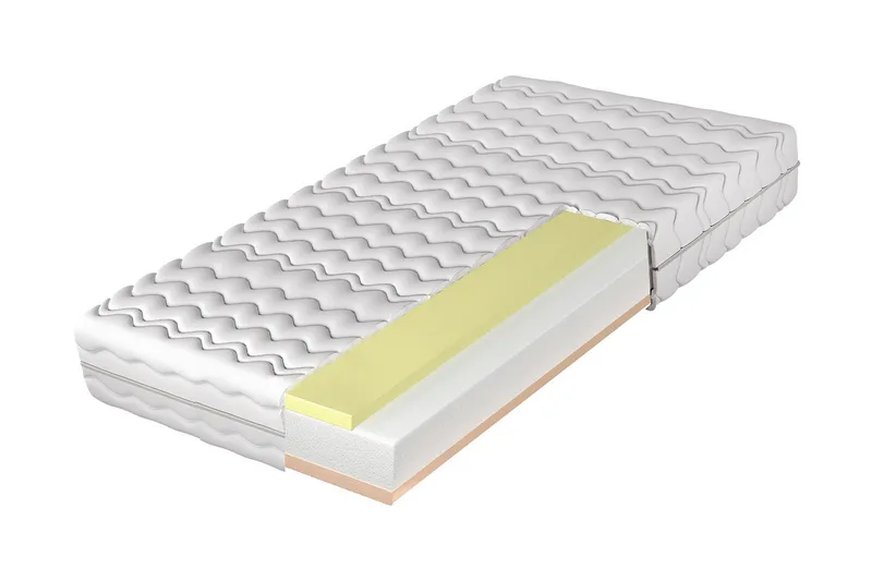 Fynlee Skummadrass 80x200 cm, Vit
