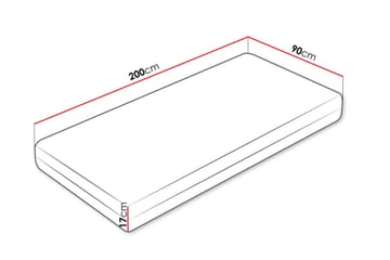 Guntorp Resårmadrass 90x200 cm - Vit - Möbler - Sovrum - Madrasser - Resårmadrass & resårbotten