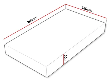 Hovik Skummadrass visco 140x200 cm - vit - Möbler - Sovrum - Madrasser - Skummadrasser