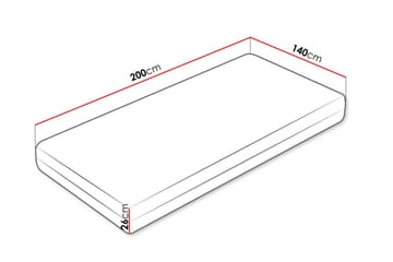 Huvudstorp Resårmadrass 140x200 cm - Vit - Möbler - Sovrum - Madrasser - Resårmadrass & resårbotten