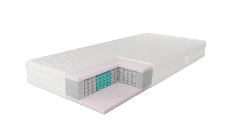 Hvila Lux Pocketresårmadrass 7 zoner med Tvättbar Klädsel 90x200 cm - Möbler - Sovrum - Madrasser - Resårmadrass & resårbotten