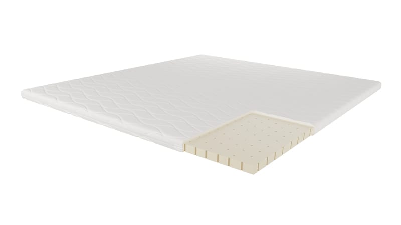 HVILA Punktelastisk Latex Bäddmadrass 160x200 cm – 7 cm Medium/Fast med Tvättbar Klädsel - Möbler - Sovrum - Madrasser - Bäddmadrasser