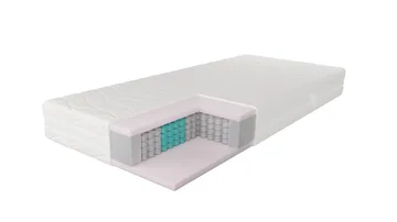 HVILA Pocket 7-zoners Resårmadrass med Tvättbar Klädsel 80x200 cm - Möbler - Sovrum - Madrasser - Resårmadrass & resårbotten
