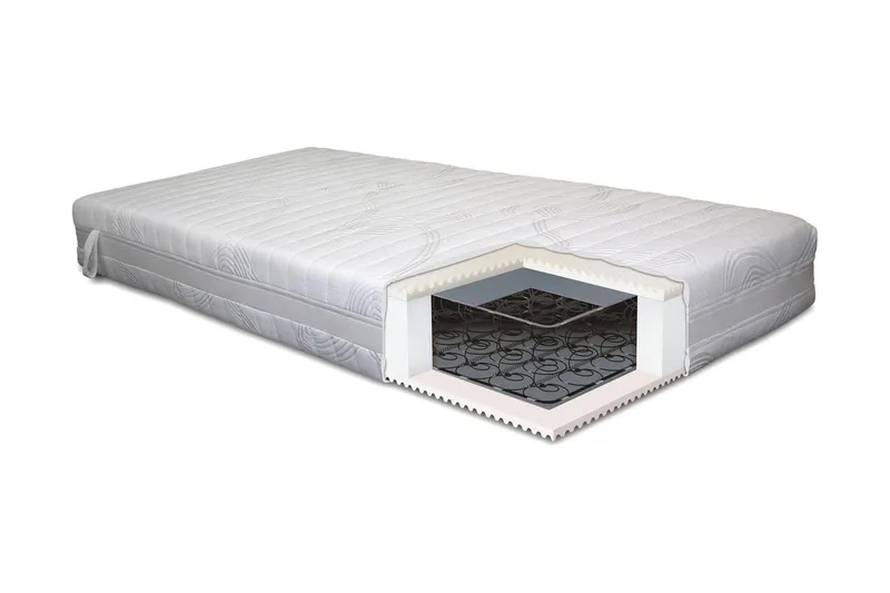 Lowell Resårmadrass 80x200 Fast - Vit - Möbler - Sovrum - Madrasser - Resårmadrass & resårbotten