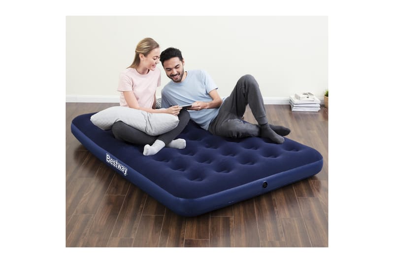 Bestway Airbed Full Uppblåsbar madrass med elektrisk pump Bl - Möbler - Sovrum - Madrasser - Luftmadrasser & uppblåsbar madrass