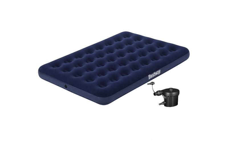 Bestway Airbed Full Uppblåsbar madrass med elektrisk pump Bl - Möbler - Sovrum - Madrasser - Luftmadrasser & uppblåsbar madrass