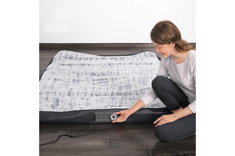 Tritech Airbed Queen Fashion Flock Uppblåsbar madrass Grå - Möbler - Sovrum - Madrasser - Luftmadrasser & uppblåsbar madrass