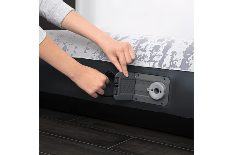 Tritech Airbed Queen Fashion Flock Uppblåsbar madrass Grå - Möbler - Sovrum - Madrasser - Luftmadrasser & uppblåsbar madrass